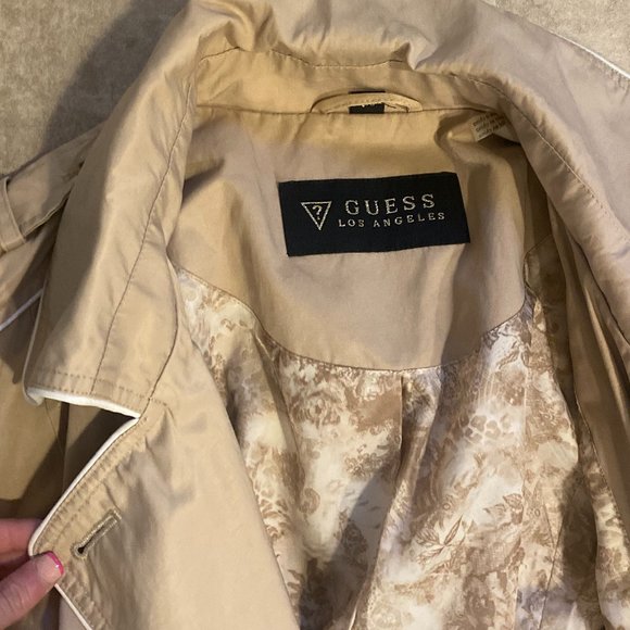 Guess Tan Trench Coat / Size: L / Color: Tan / Womens - Picture 5 of 7
